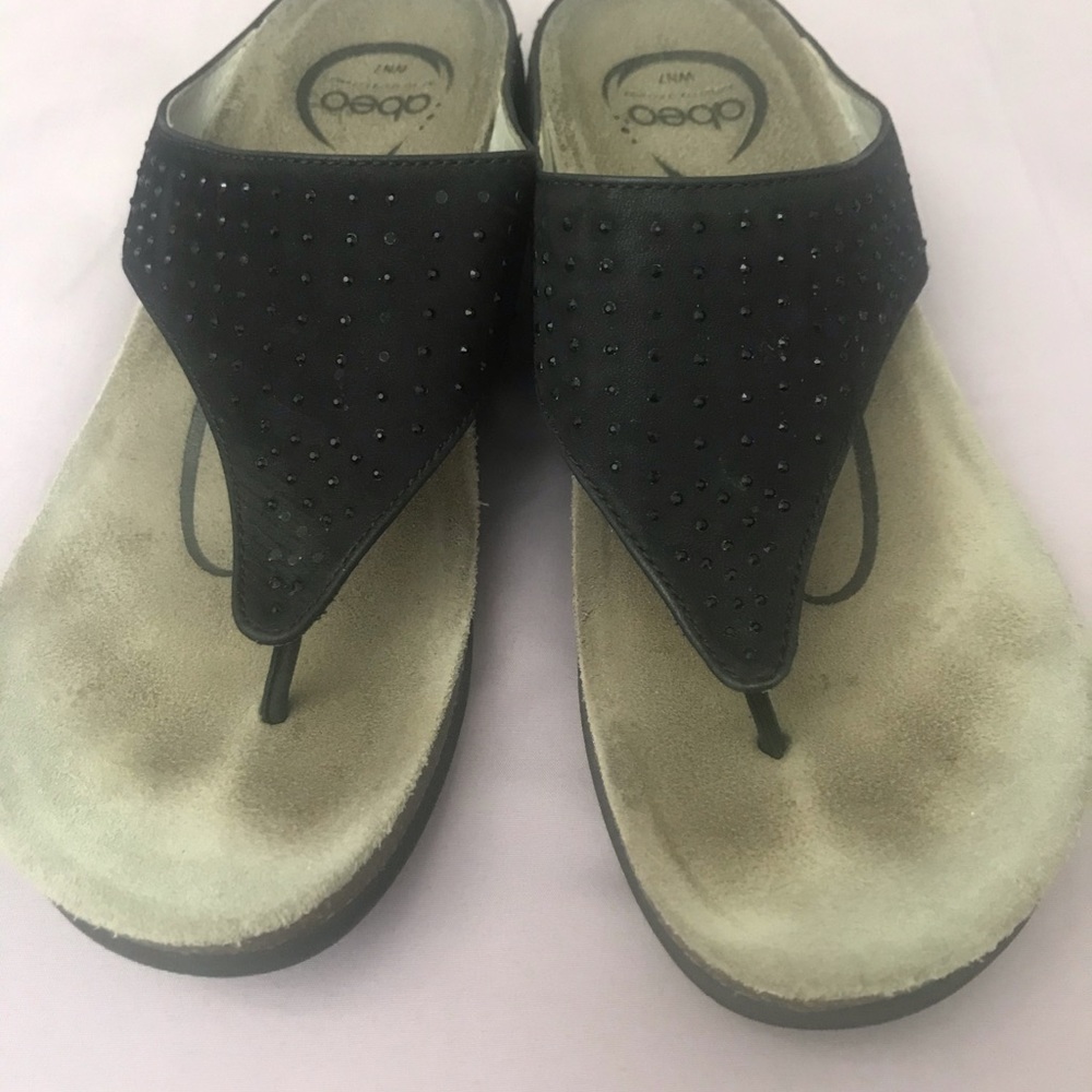 Abeo sandal flip flop black